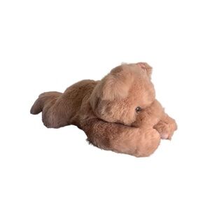 MJC Purr-fection VTG Pig WILBUR Dusty Pink Laying Down 16” Plush Stuffed Animal‎